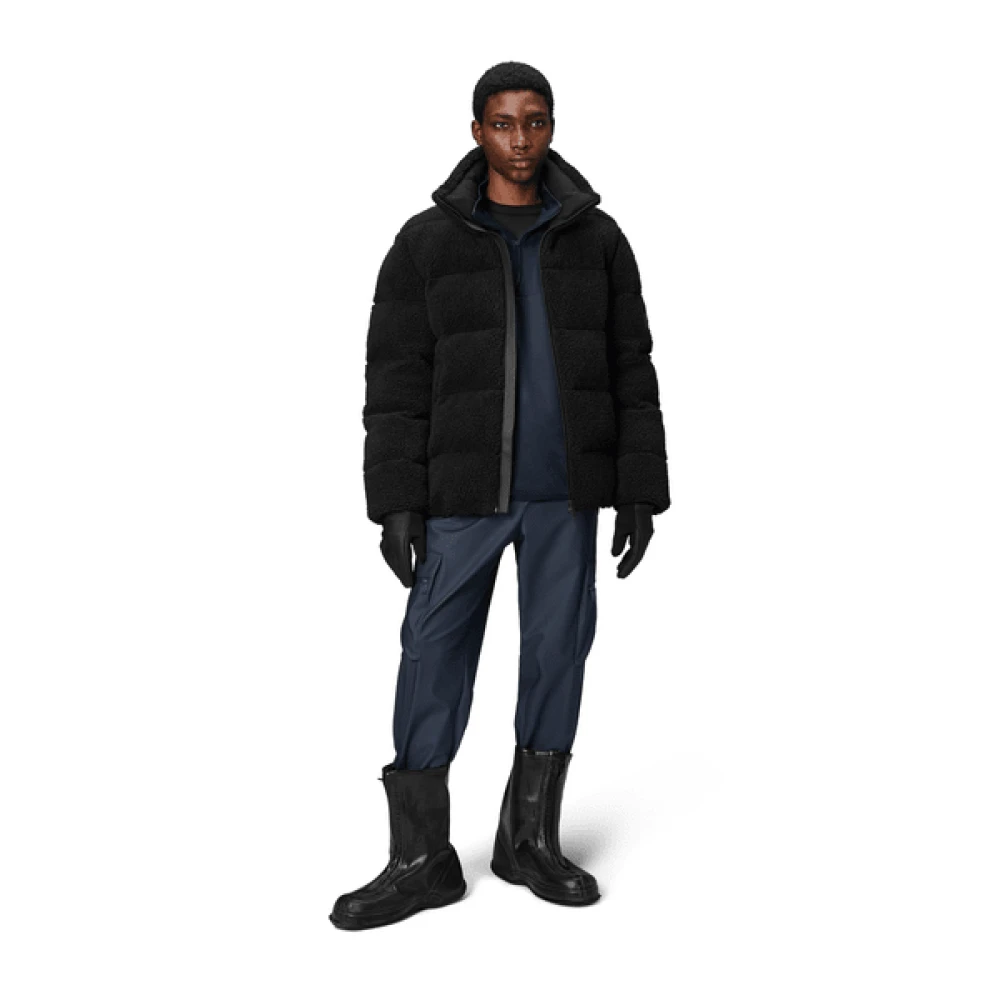 Rains Stijlvolle Winterjas Black Heren