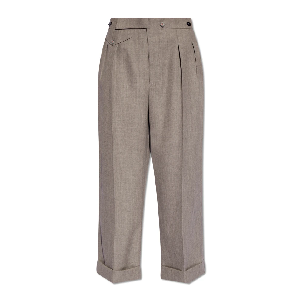 Victoria Beckham Straight Trousers Gray Dames