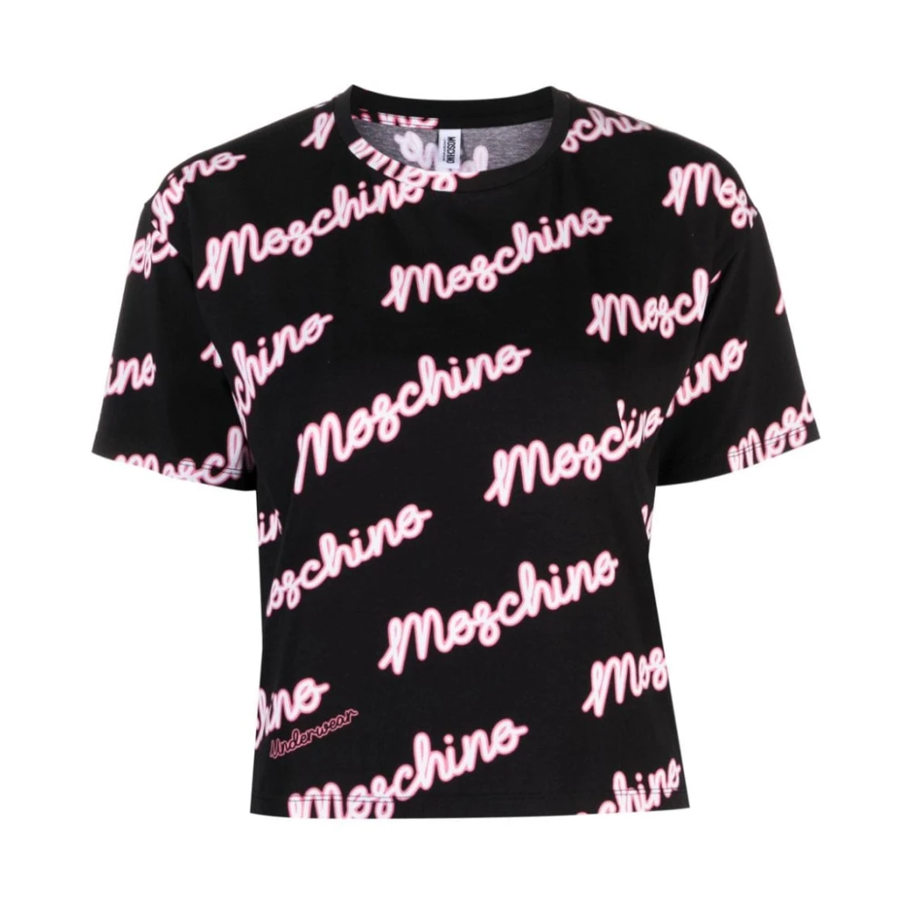 Moschino Logo Print T-shirts en Polos Multicolor Dames