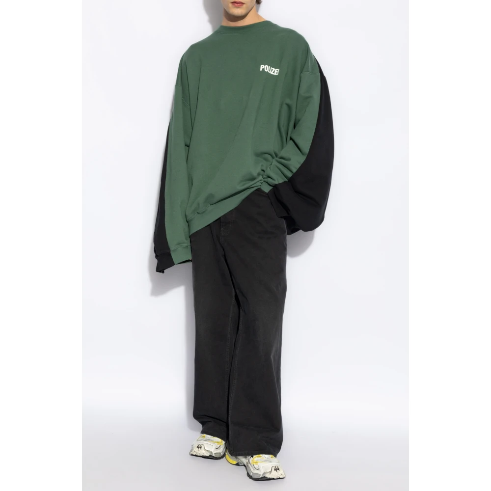 Vetements Dubbele hoodie Green Heren
