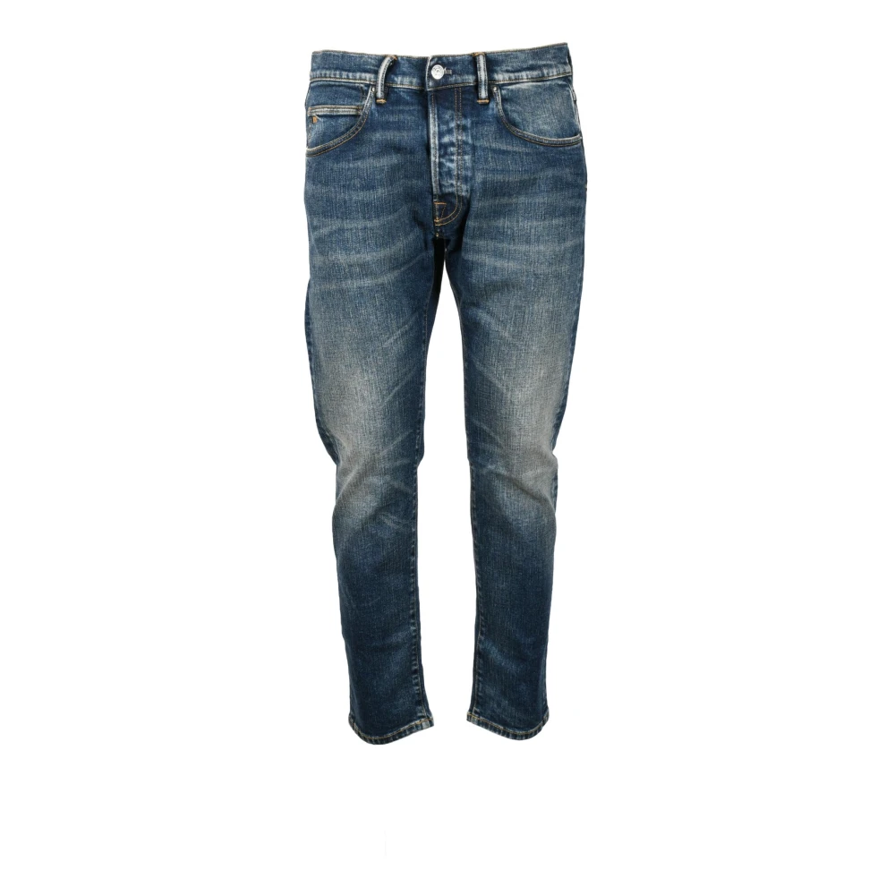 Nine In The Morning Ochtend Jeans in Katoen Elastaan Mix Blue Heren