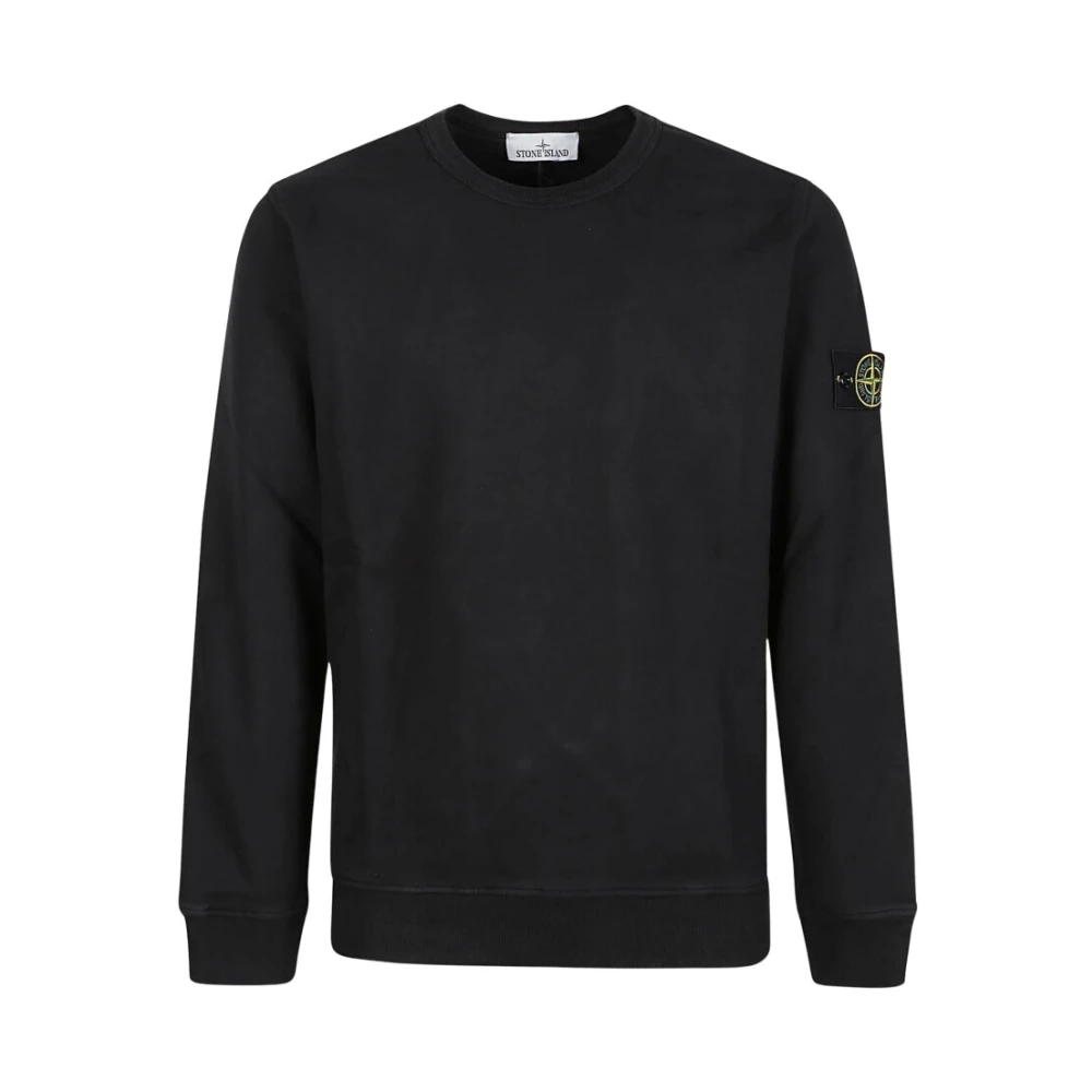Stone Island Crewneck Sweatshirt - Male - Sweatshirts - Black - M - Sweatshirts & Hoodies