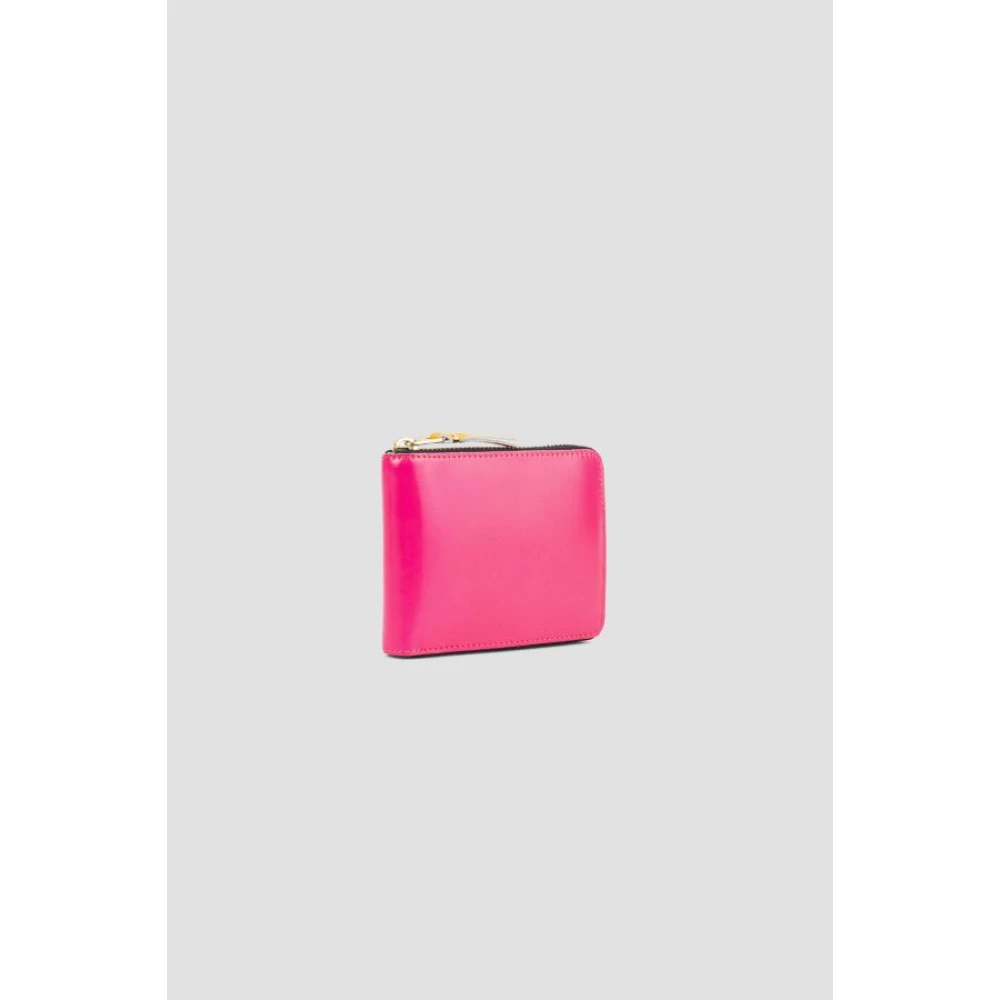 Comme des Garçons Roze Patent Portemonnee met Multicolor Interieur Pink Dames