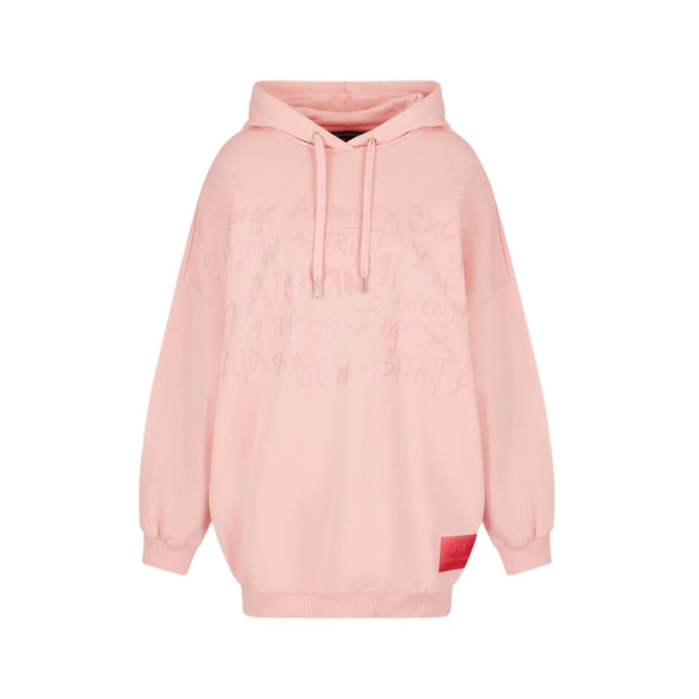 Armani Exchange Damen Rosa Sweatshirts & Hoodies, Xsgröße: