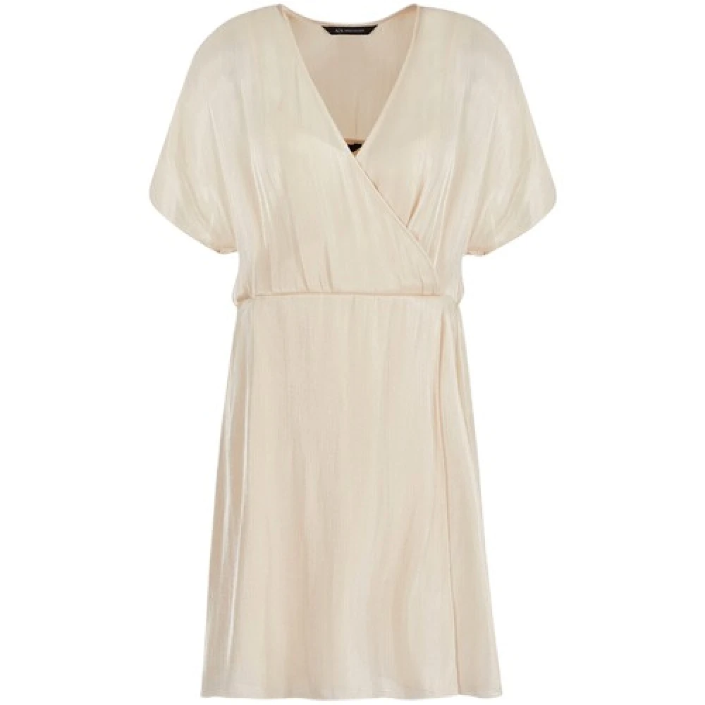 Armani Exchange Women's Beige Abito Scollo V - Short Dresses - Xs - Dresses