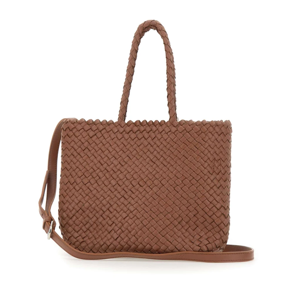 Dragon Diffusion Geweven leren handtas met Pochette Brown Dames