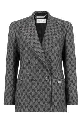Double-Breasted Dame Fit Blazer Monogram