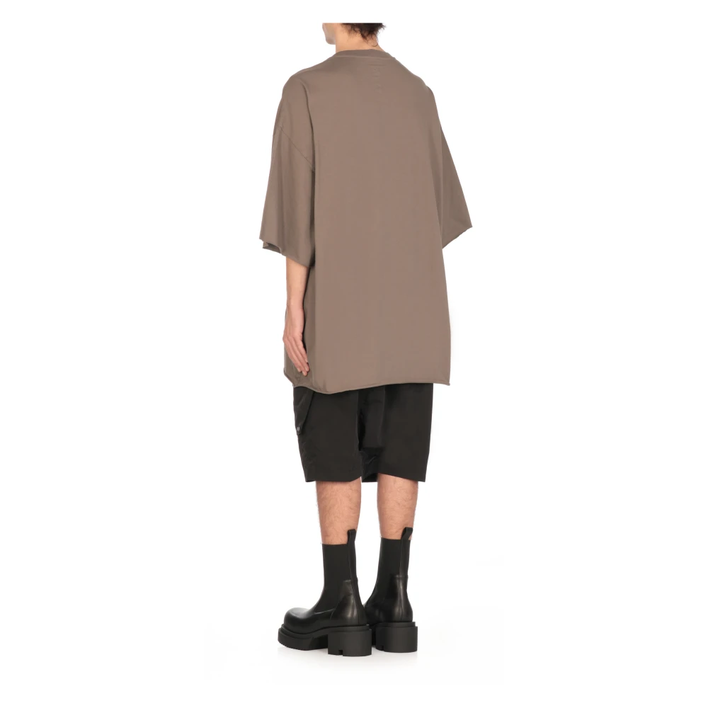 Rick Owens Bruin Katoenen T-shirt Ronde Hals Korte Mouwen Brown Heren