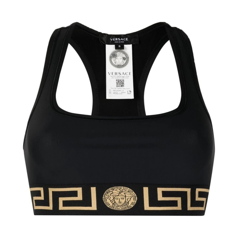 Versace Zwarte Topwear voor Vrouwen Black Dames