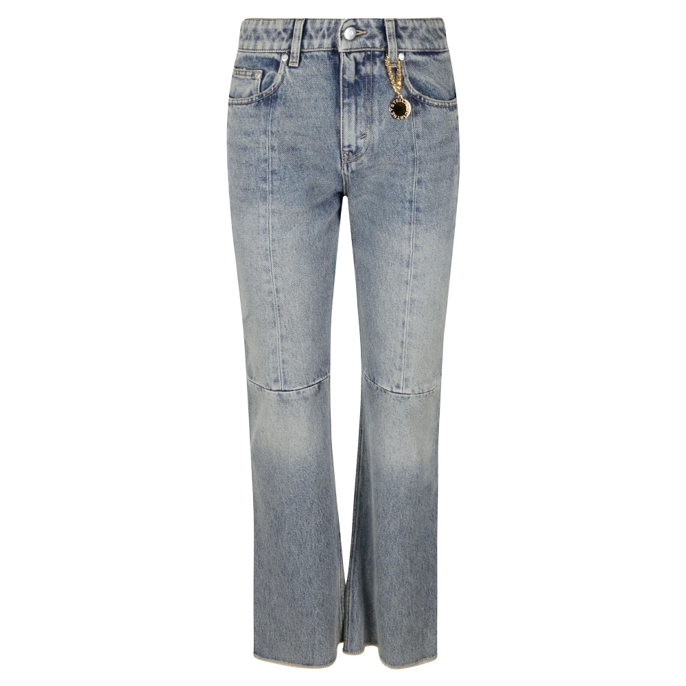 Stella Mccartney Women's Blue Bootcut Jeans, W27, Vintage Wash Bootcut Jeans