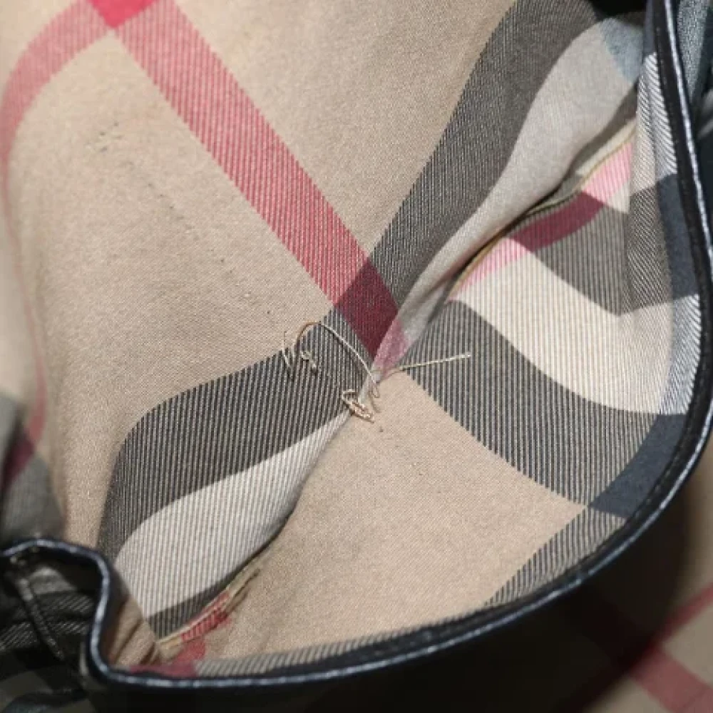 Burberry Vintage Pre-owned Canvas totes Red Dames