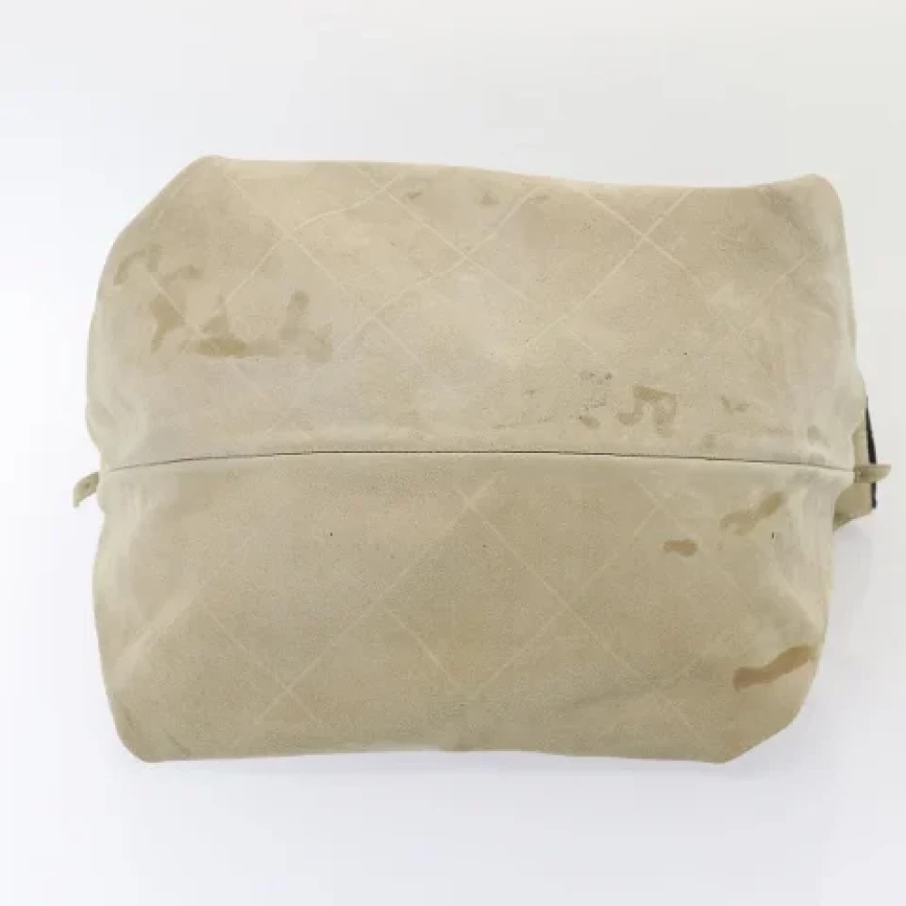Chanel Vintage Pre-owned Suede chanel-bags Beige Dames