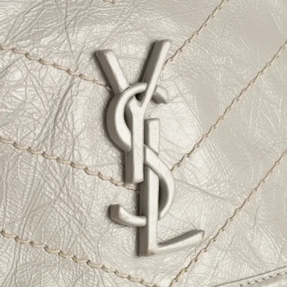 Yves Saint Laurent Vintage Pre-owned Leather shoulder-bags Gray Dames