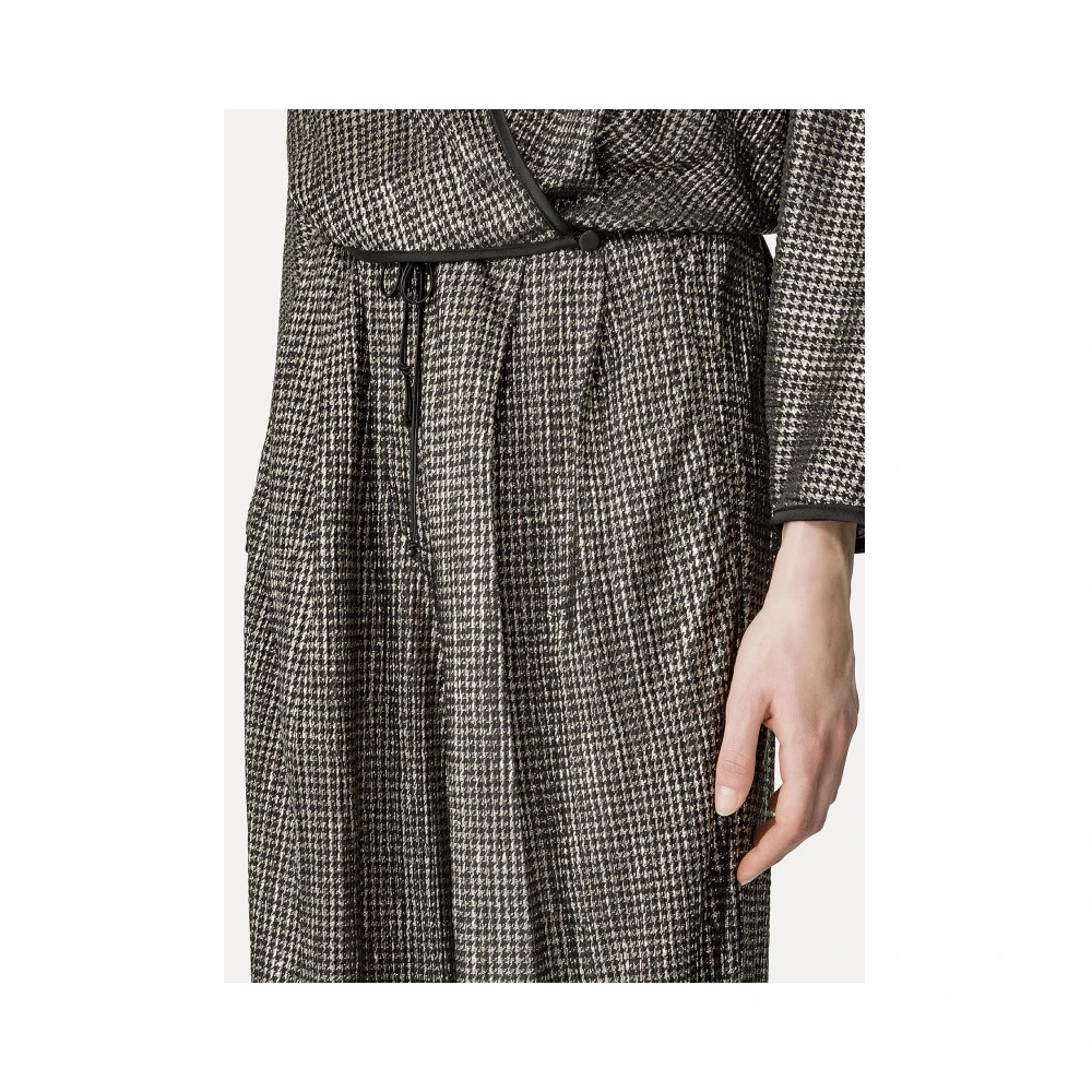 Forte Lamé Pied-de-poule Broek Gray Dames