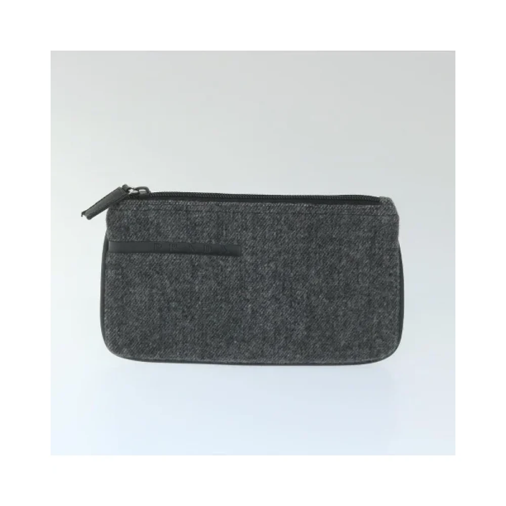 Prada Vintage Pre-owned Nylon home-office Gray Dames
