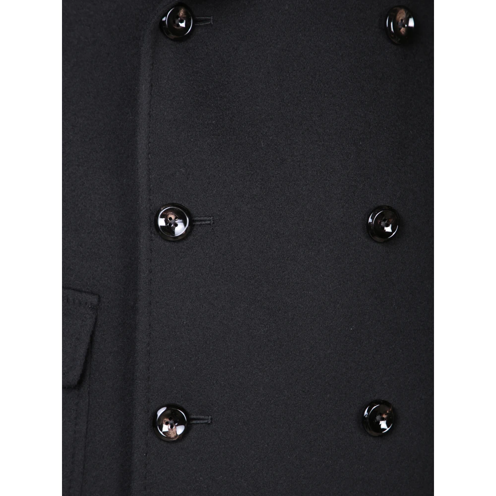 Tagliatore Luxe Zwarte Kasjmierjas Aw24 Black Heren