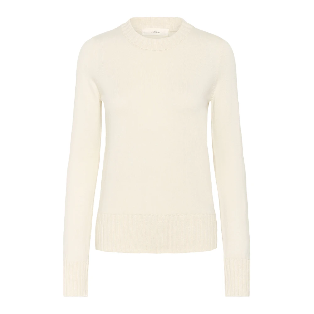 InWear Vanilla Gebreide Pullover Trui Beige Dames