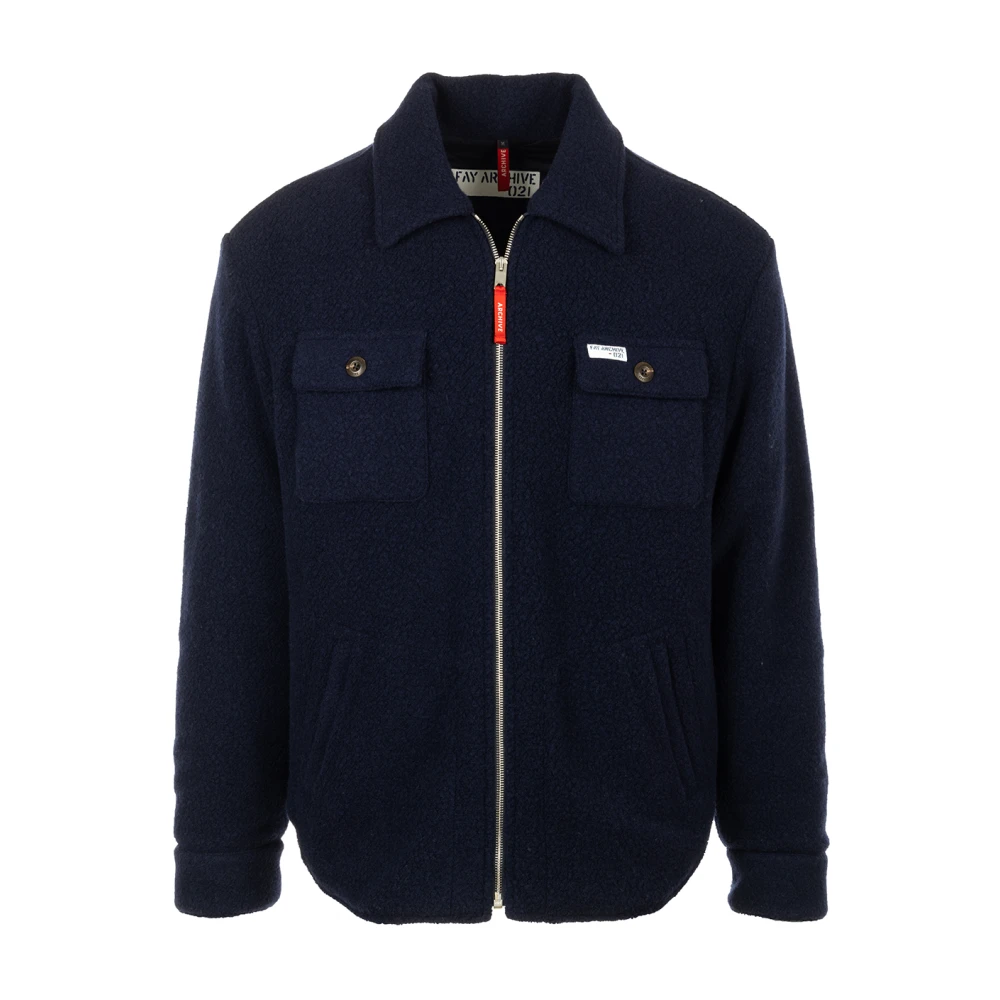 Fay Blauwe Winterjas Blue Heren