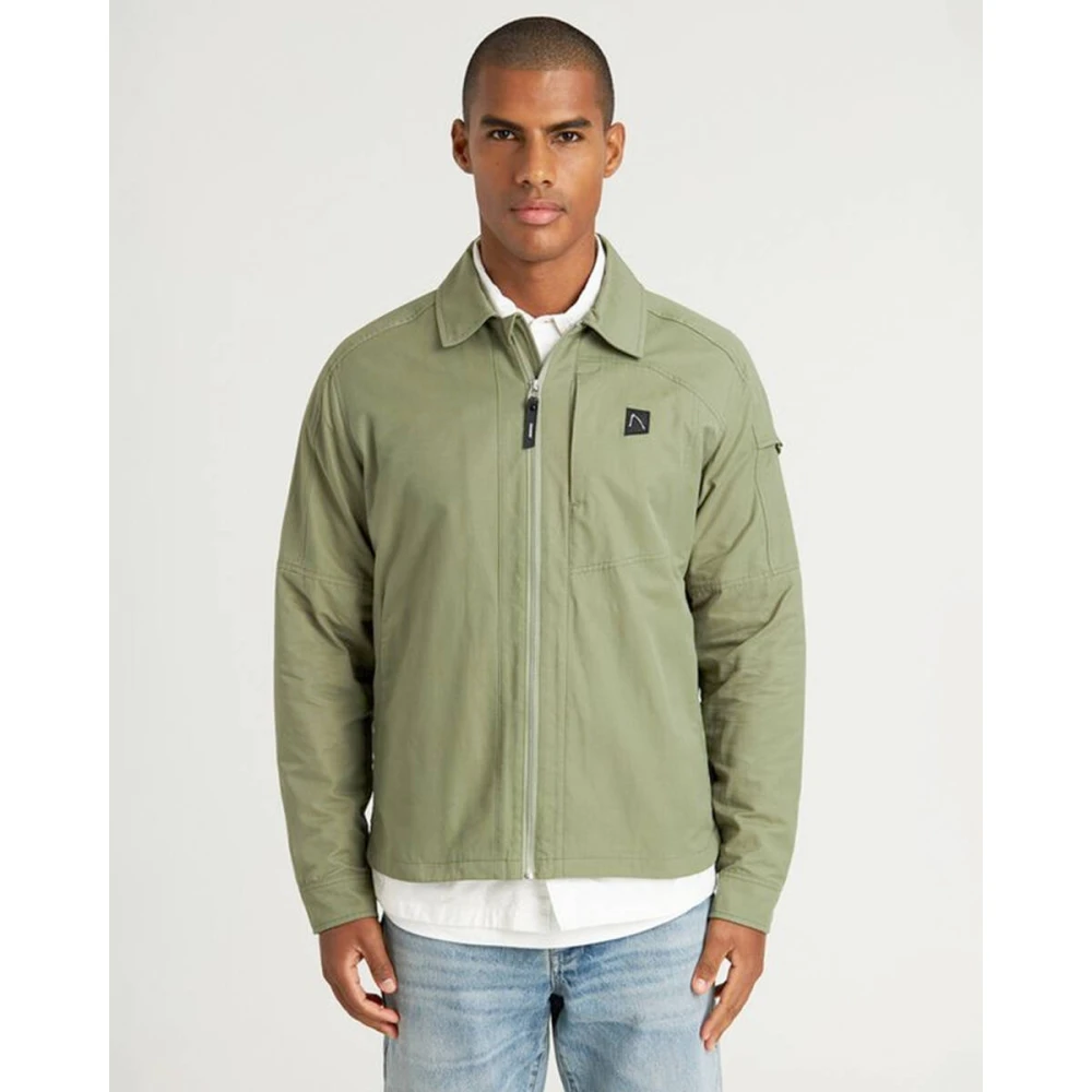 Chasin Stijlvolle Overshirt met Oten Detail Green Heren