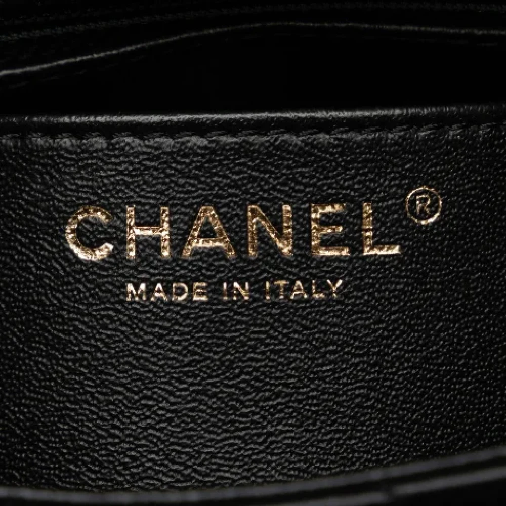 Chanel Vintage Pre-owned Leather crossbody-bags Black Dames
