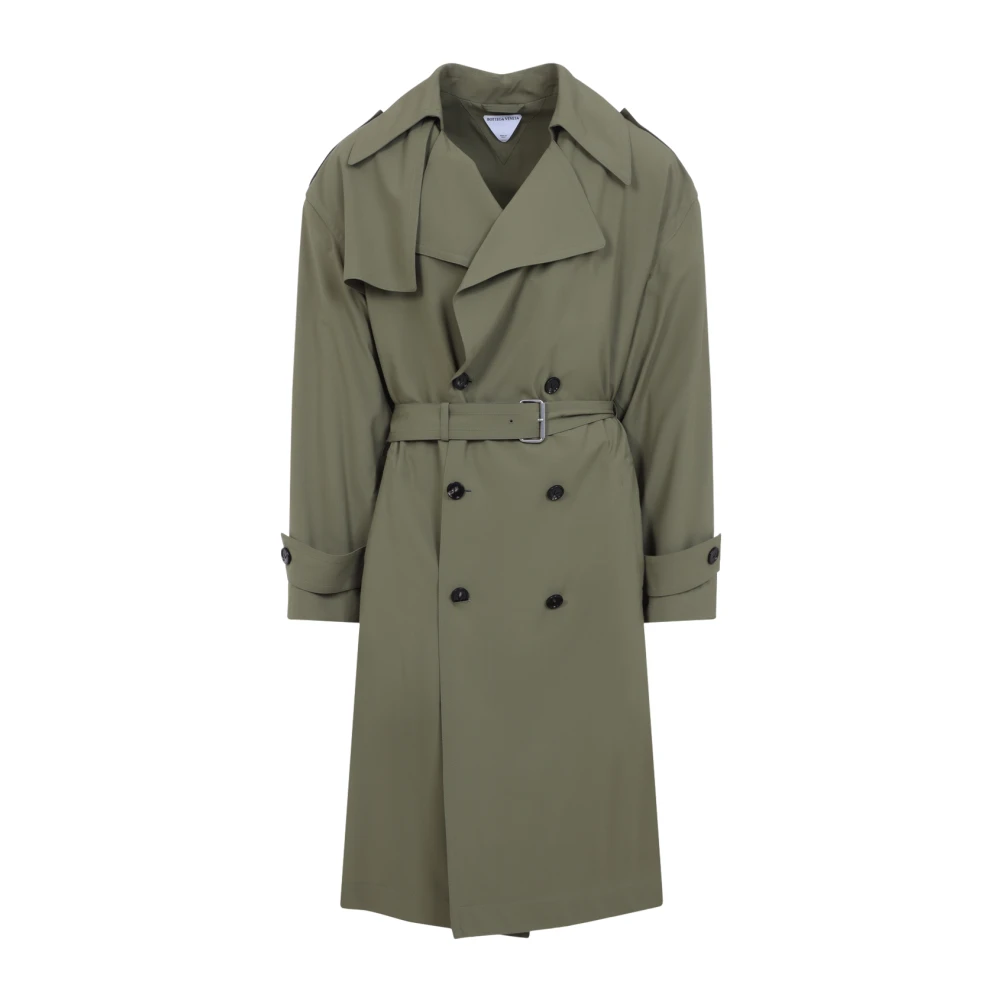 Bottega Veneta Alger Trench Coat Green, Herr