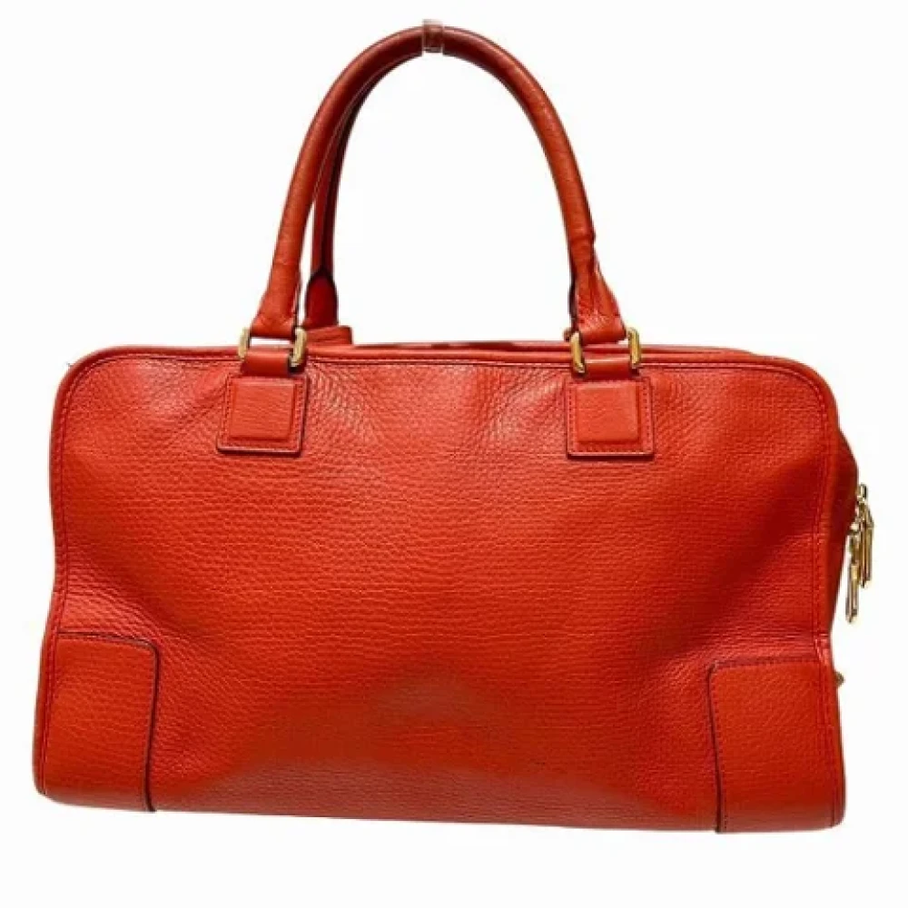 Loewe Pre-owned Leather handbags Red Dames