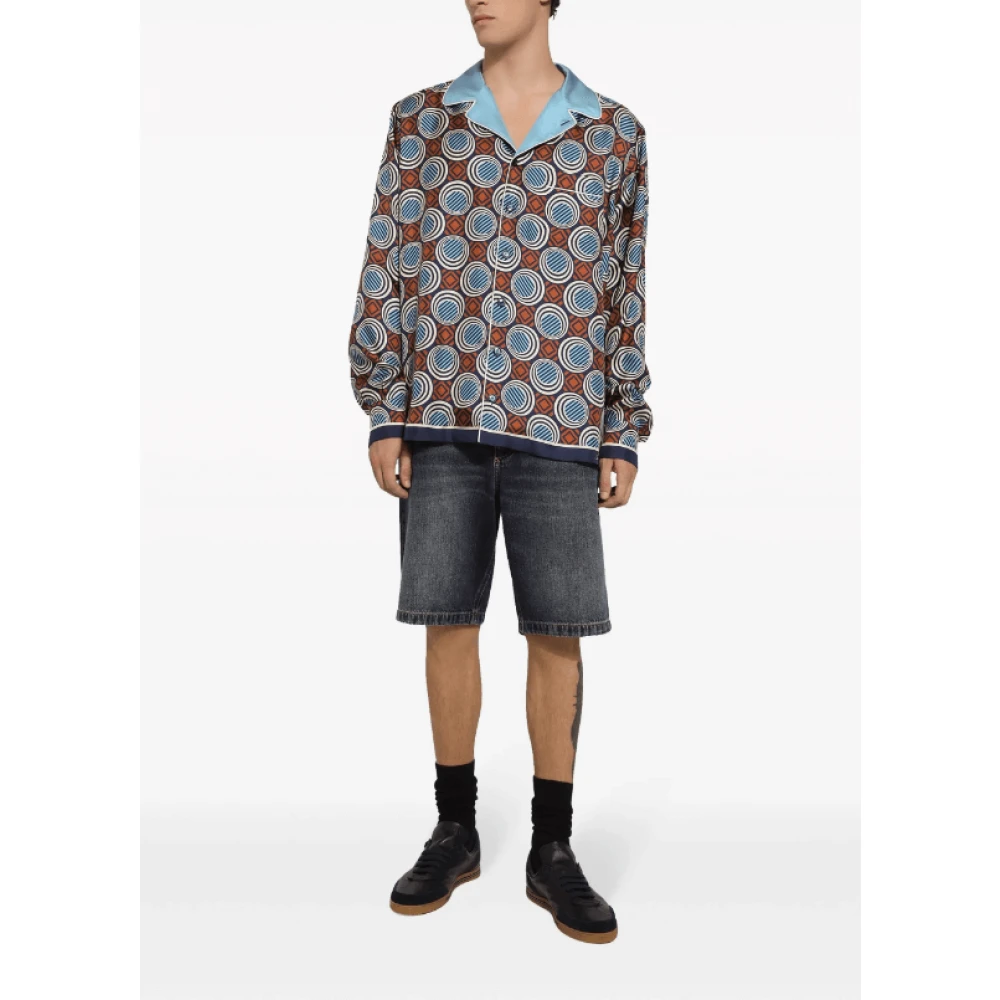Dolce & Gabbana Straight Trousers Blue Heren
