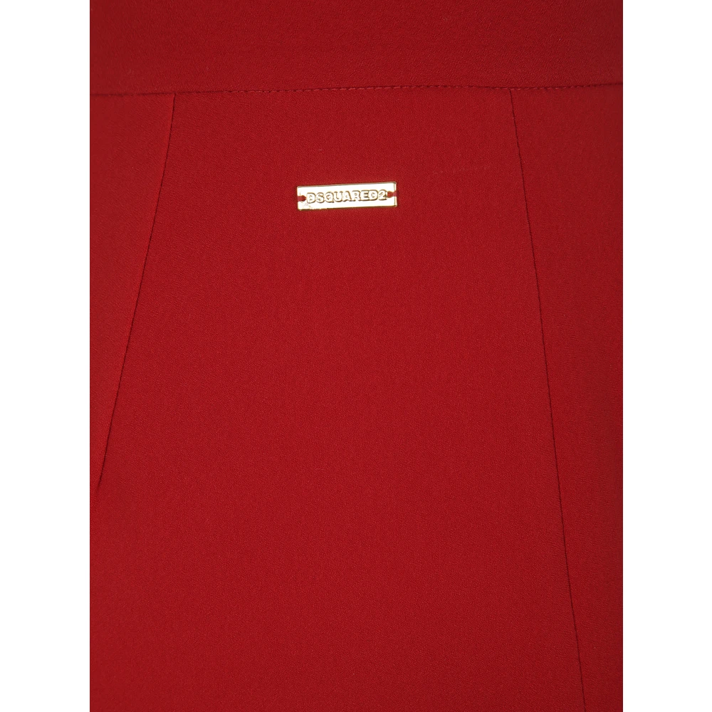 Dsquared2 Slim Fit Sigarettenbroek Red Dames