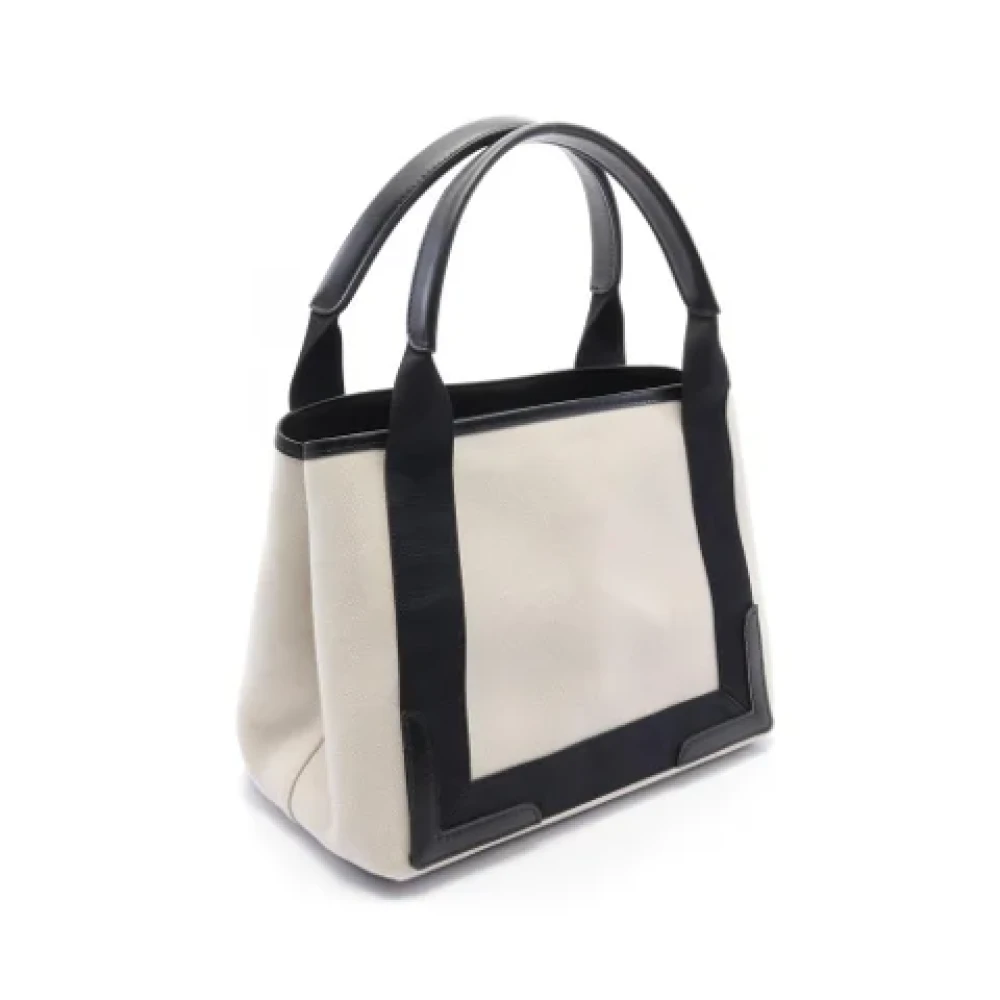 Balenciaga Vintage Pre-owned Canvas balenciaga-bags Beige Dames