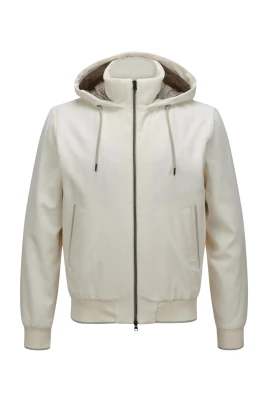Lyxig Cashmere Seta Bomber Resort Jacka