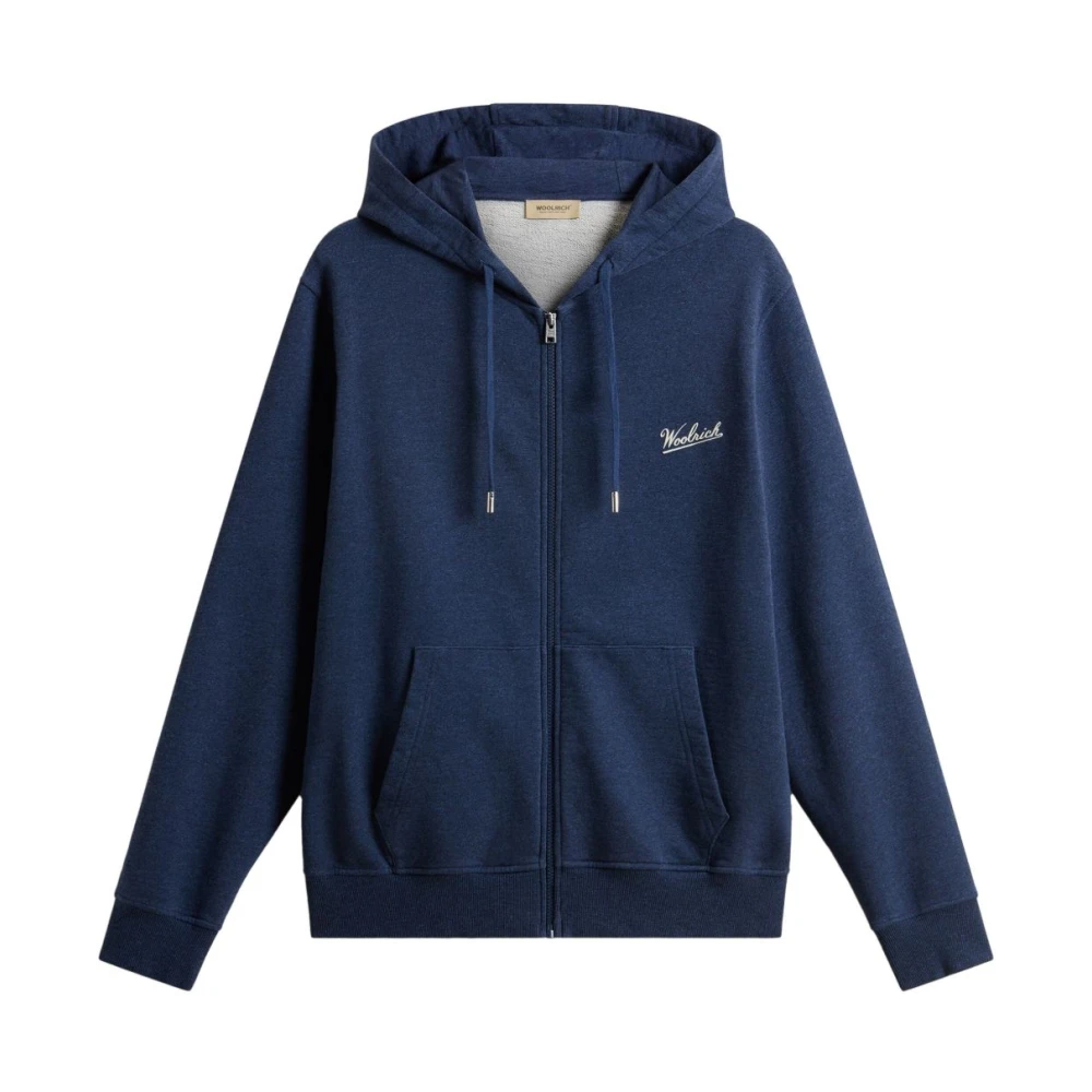 Woolrich Blauwe Sweater Heren Sweatshirt Blue Heren