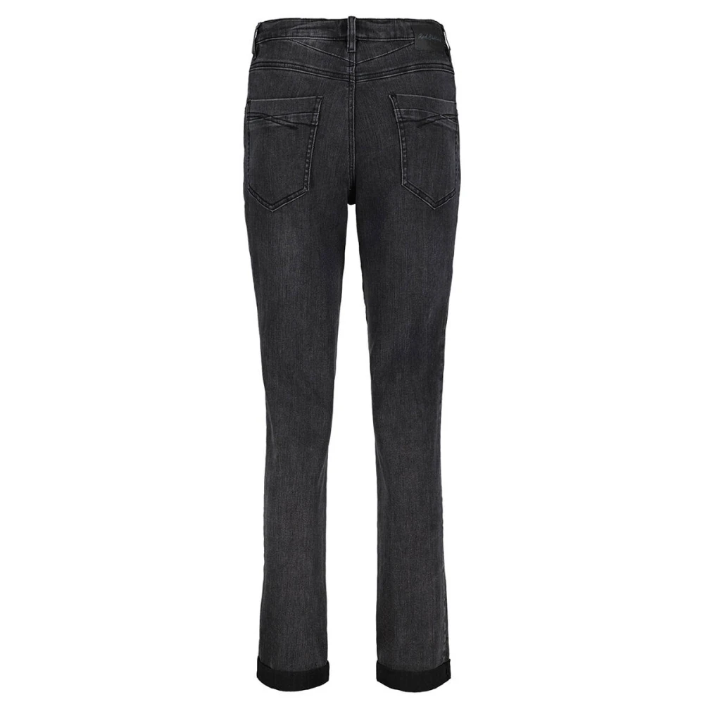 Red Button Grijze Denim Jeans Janice Stijl Gray Dames