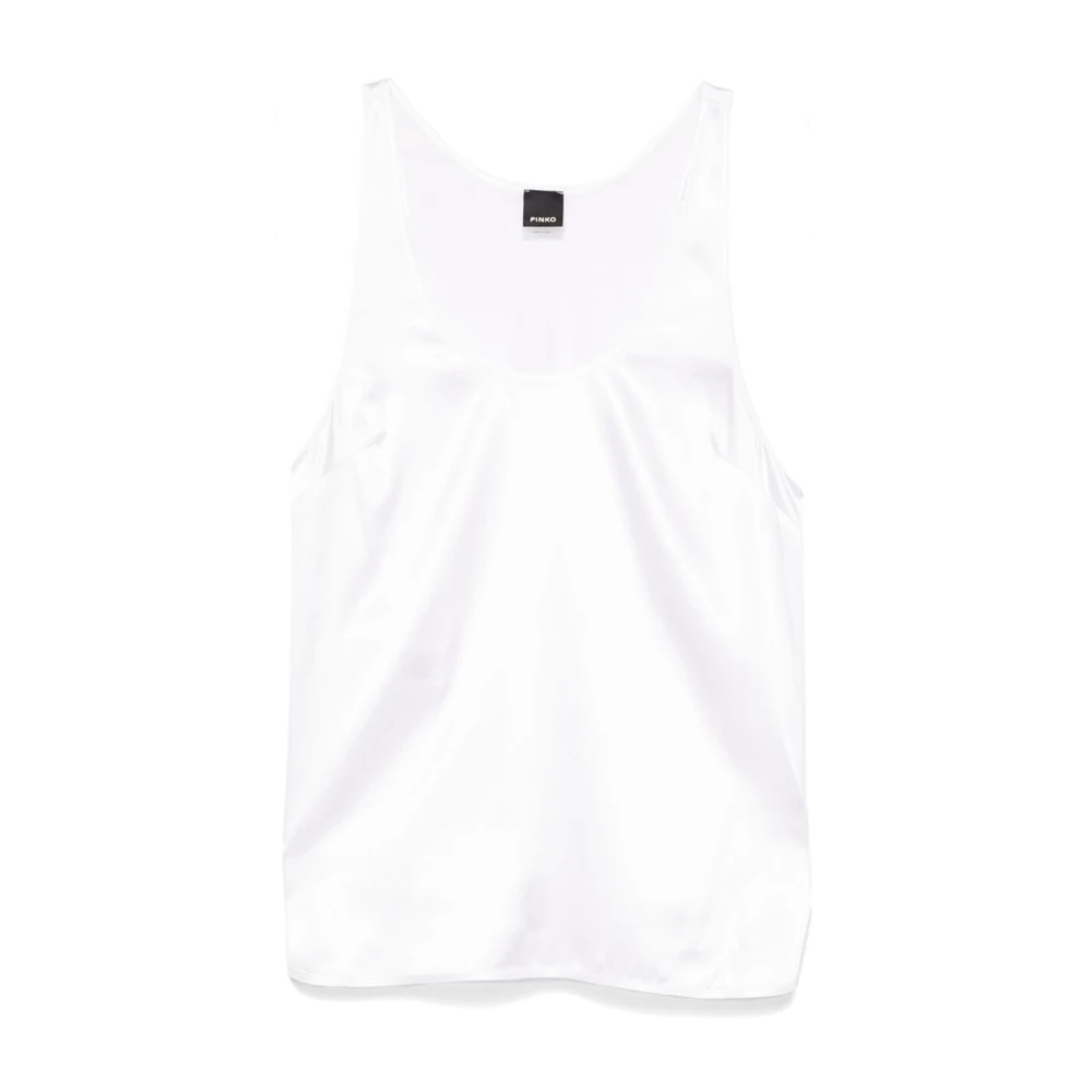 Pinko Witte Topwear voor Vrouwen Ss25 White Dames