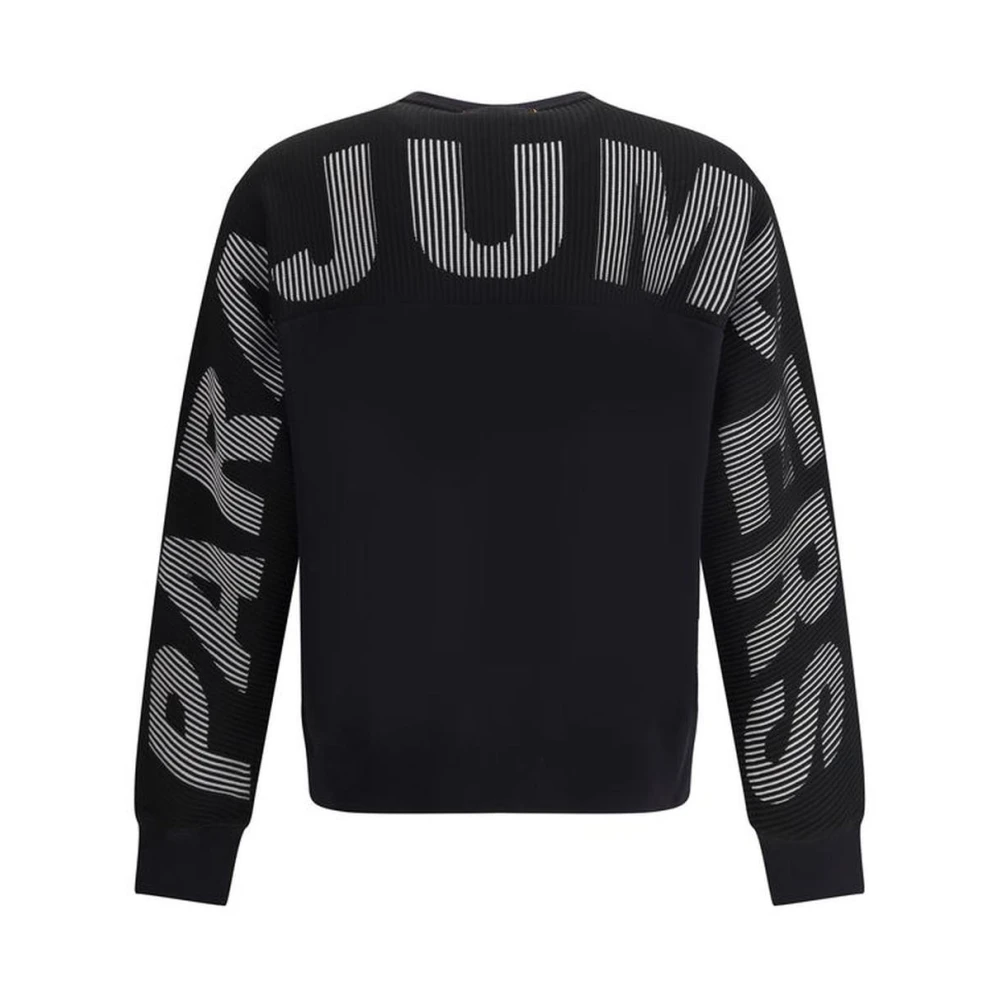 Parajumpers Sweatshirt met 3D-textuur en oversized achterprint Black Heren