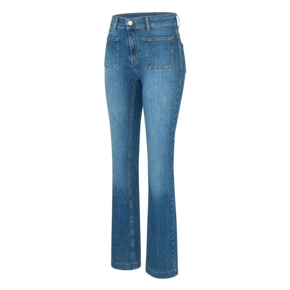 MAC Vintage Flared Denim Broek Blue Dames