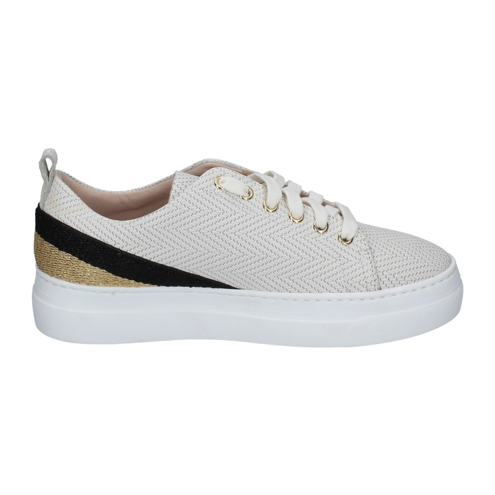 Stokton Läder Damsneakers Snygga Skor White, Dam