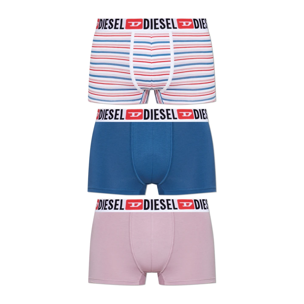 Diesel Uomo Viola - Umbx-Damienthreepack Boxer Briefs - Underwear - L