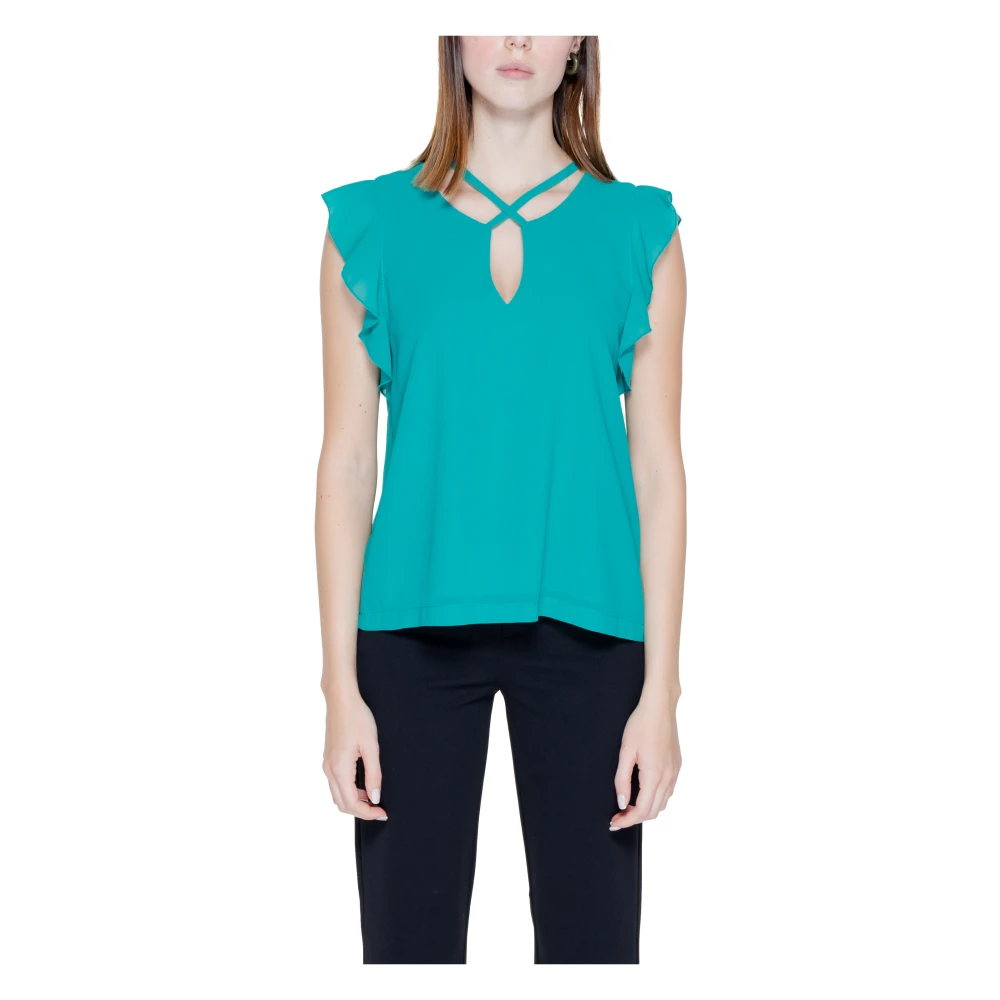 RINASCIMENTO Blouse met korte mouwen Green Dames