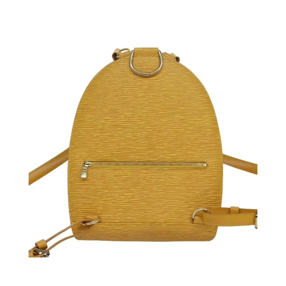 Louis Vuitton Vintage Pre-owned Leather backpacks Yellow Dames