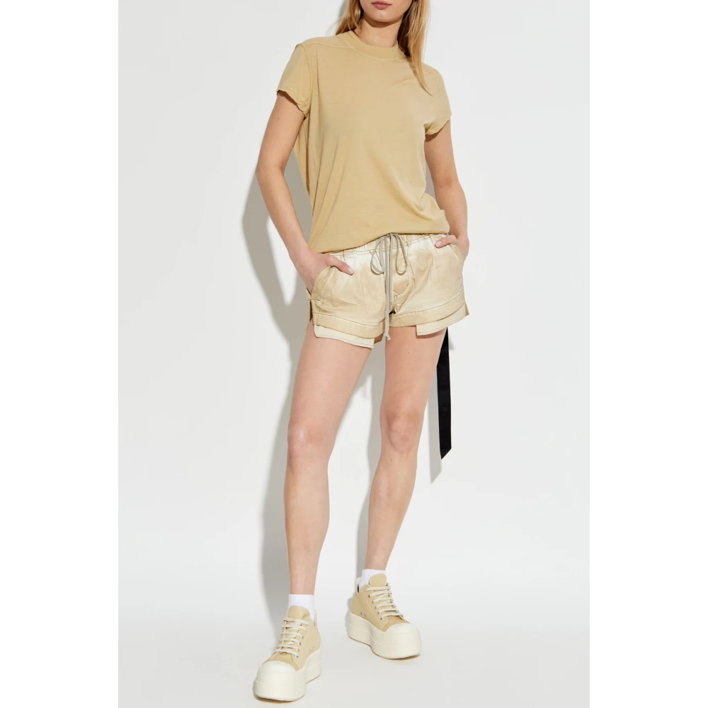 Rick Owens Pocket Shorts Beige Dames