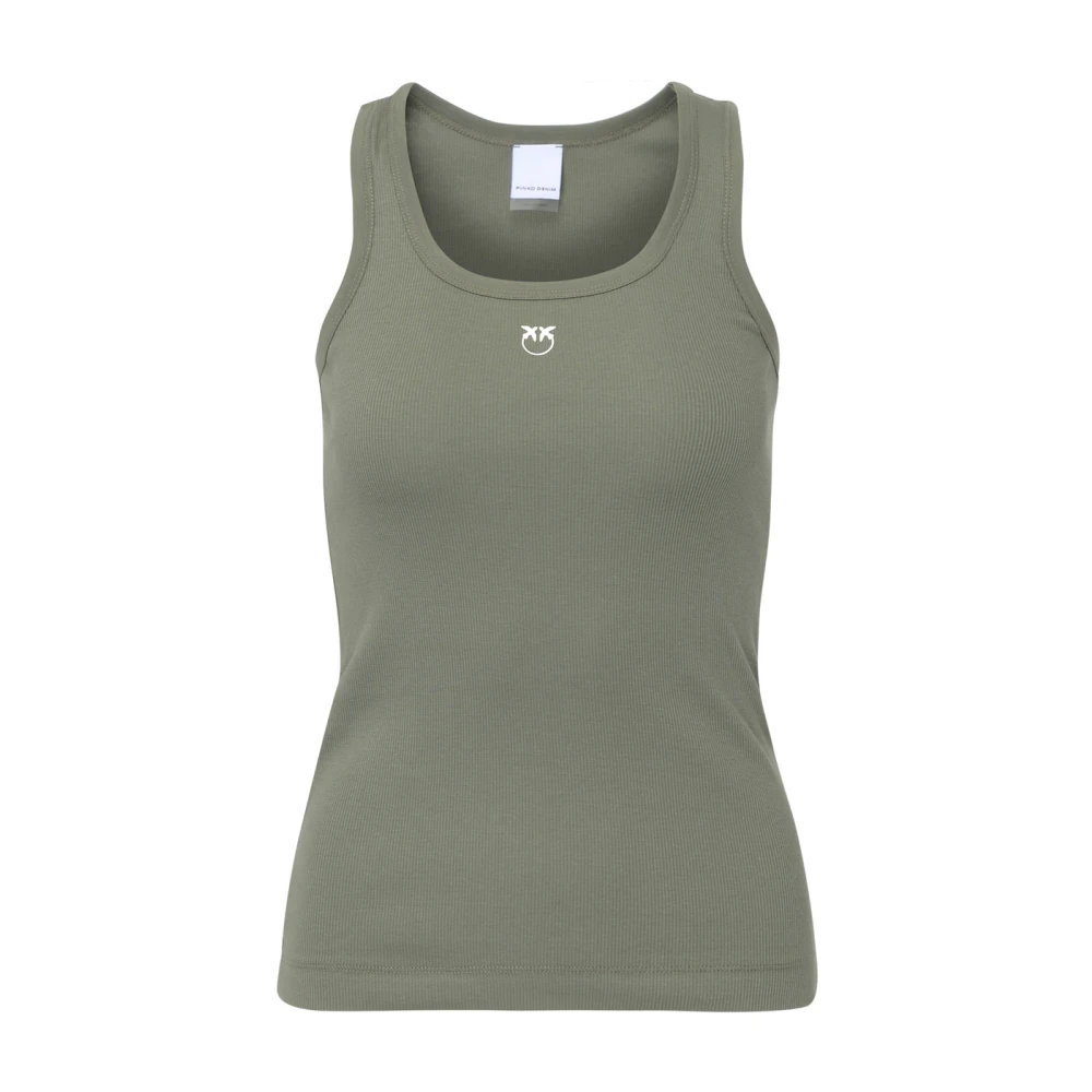 Pinko Groene Tanktop Rekenmachine Green Dames