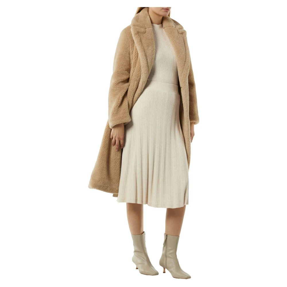 comma Fijngebreide trui met structuurpatroon Beige Dames