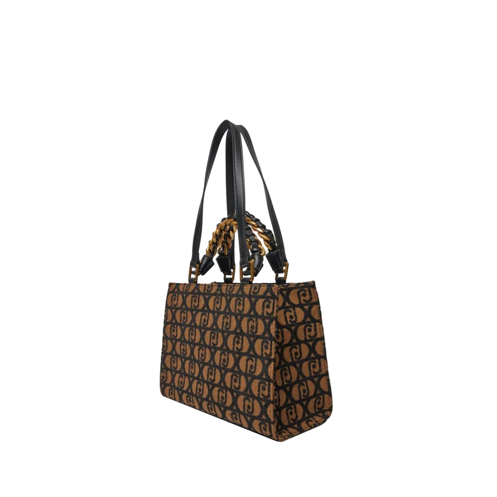 Liu Jo Bruine handtas met gouden details Brown Dames