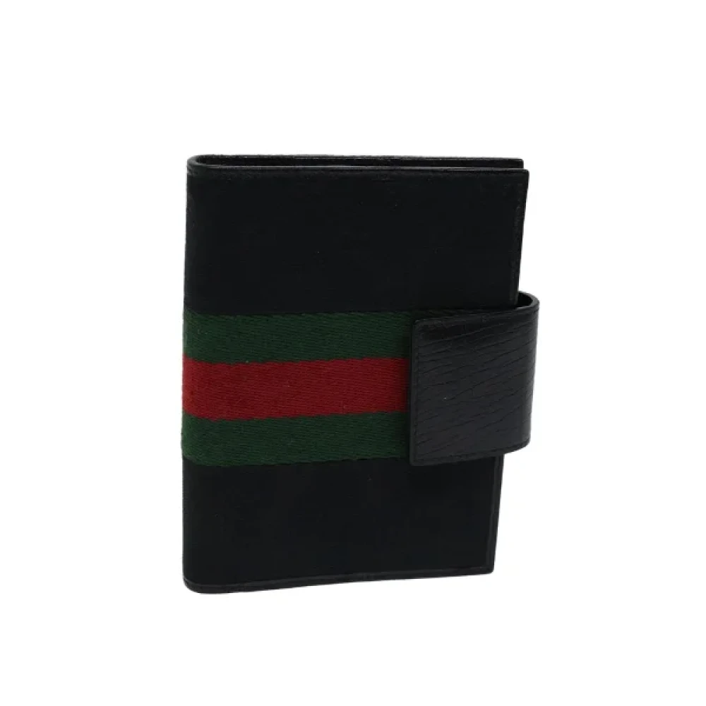 Gucci Vintage Pre-owned Canvas key-holders Black Dames