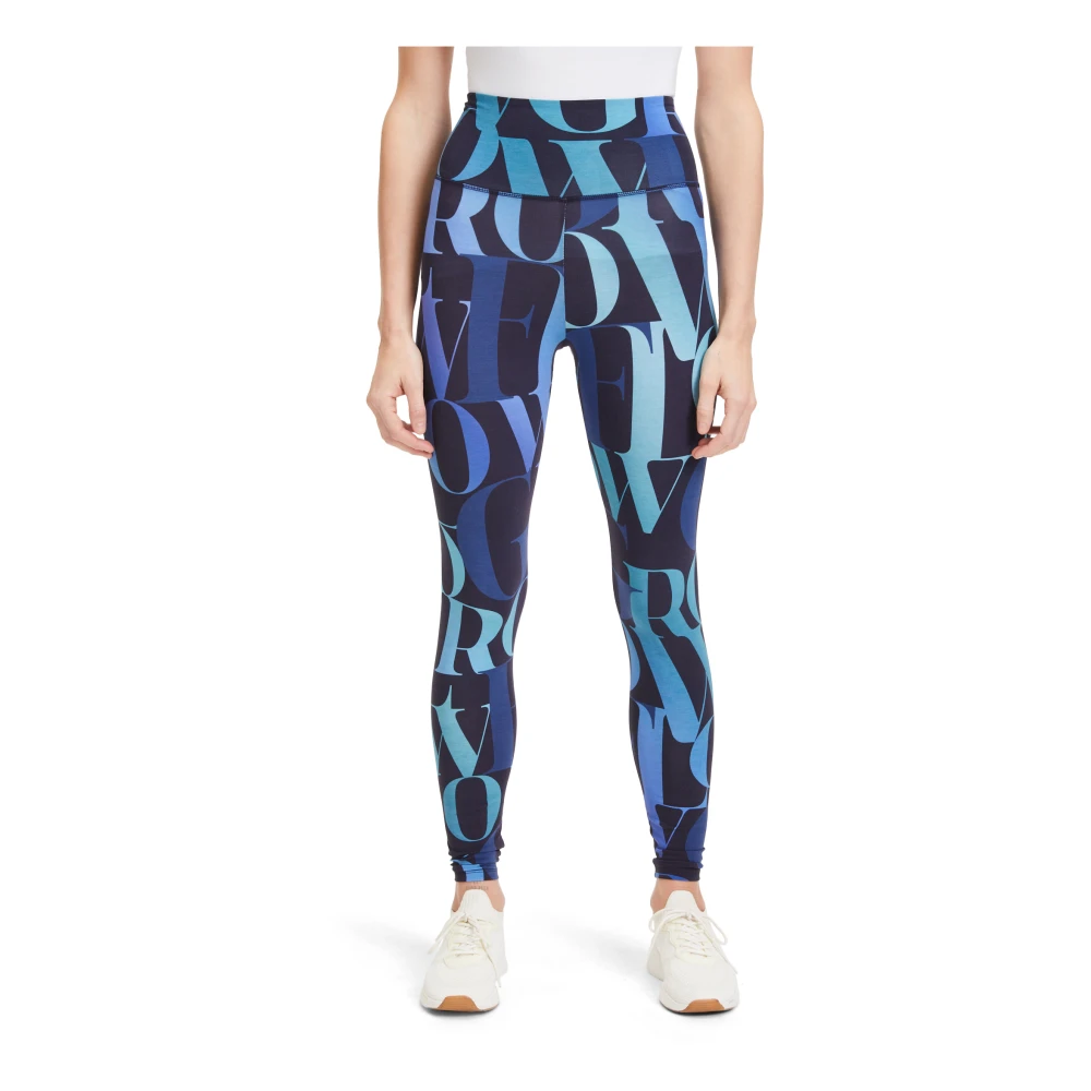 Betty Barclay Tropische High Waist Leggings Blue Dames
