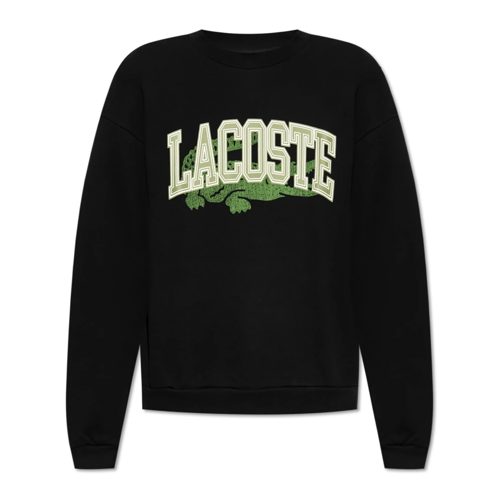 Lacoste Sweatshirt med logotyp Black, Herr