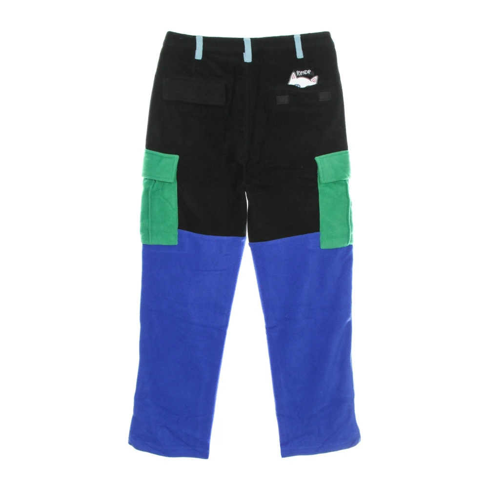 Ripndip Kleur Blok Fleece Cargo Broek Multicolor Heren