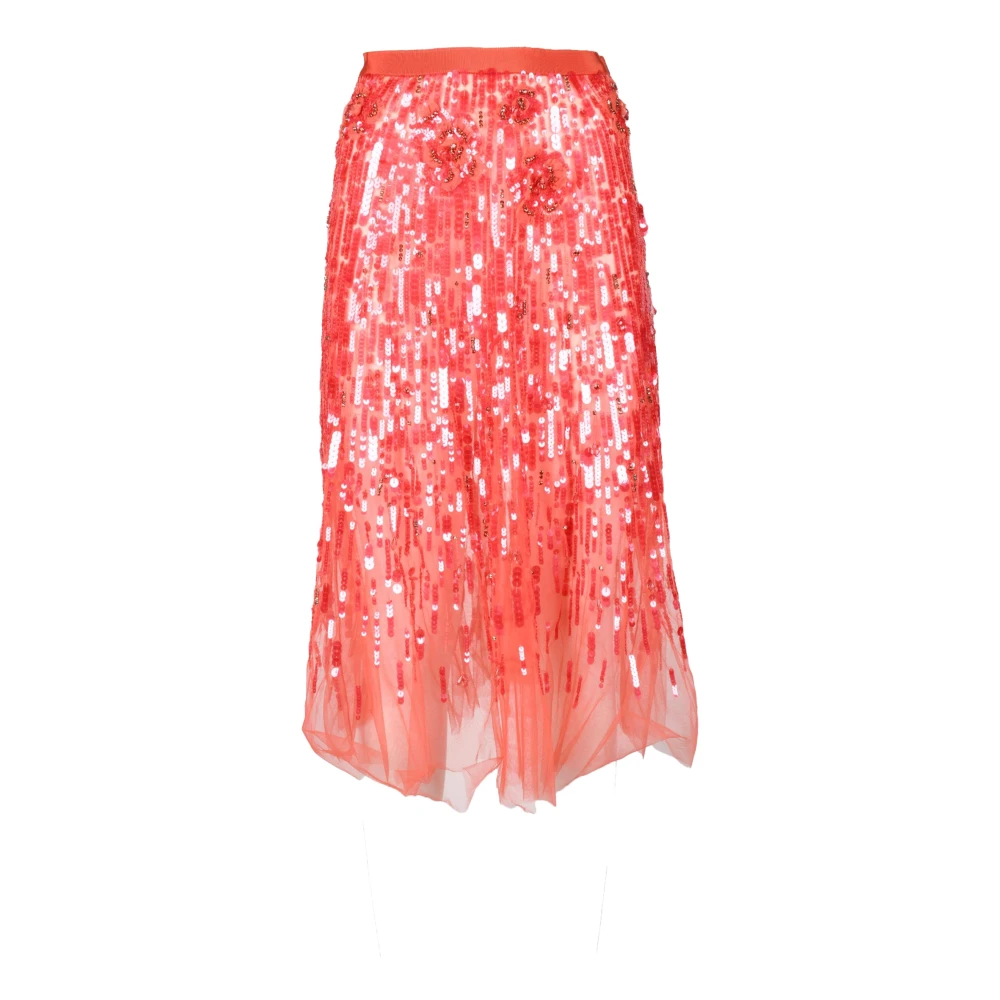Elisabetta Franchi Rok Orange Dames