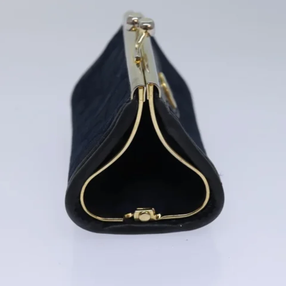 Dior Vintage Pre-owned Canvas wallets Blue Dames