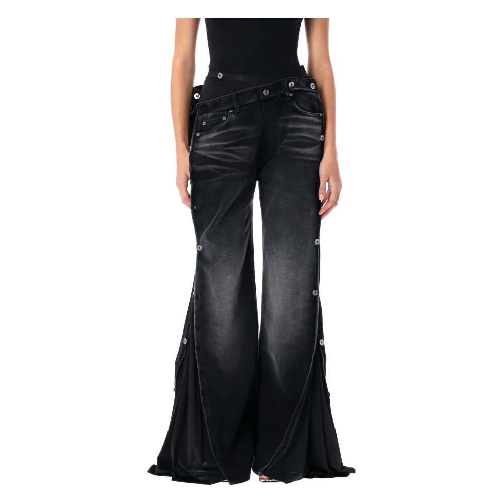 Y Project Faded Black Collapsed Waist Jeans Black Dames